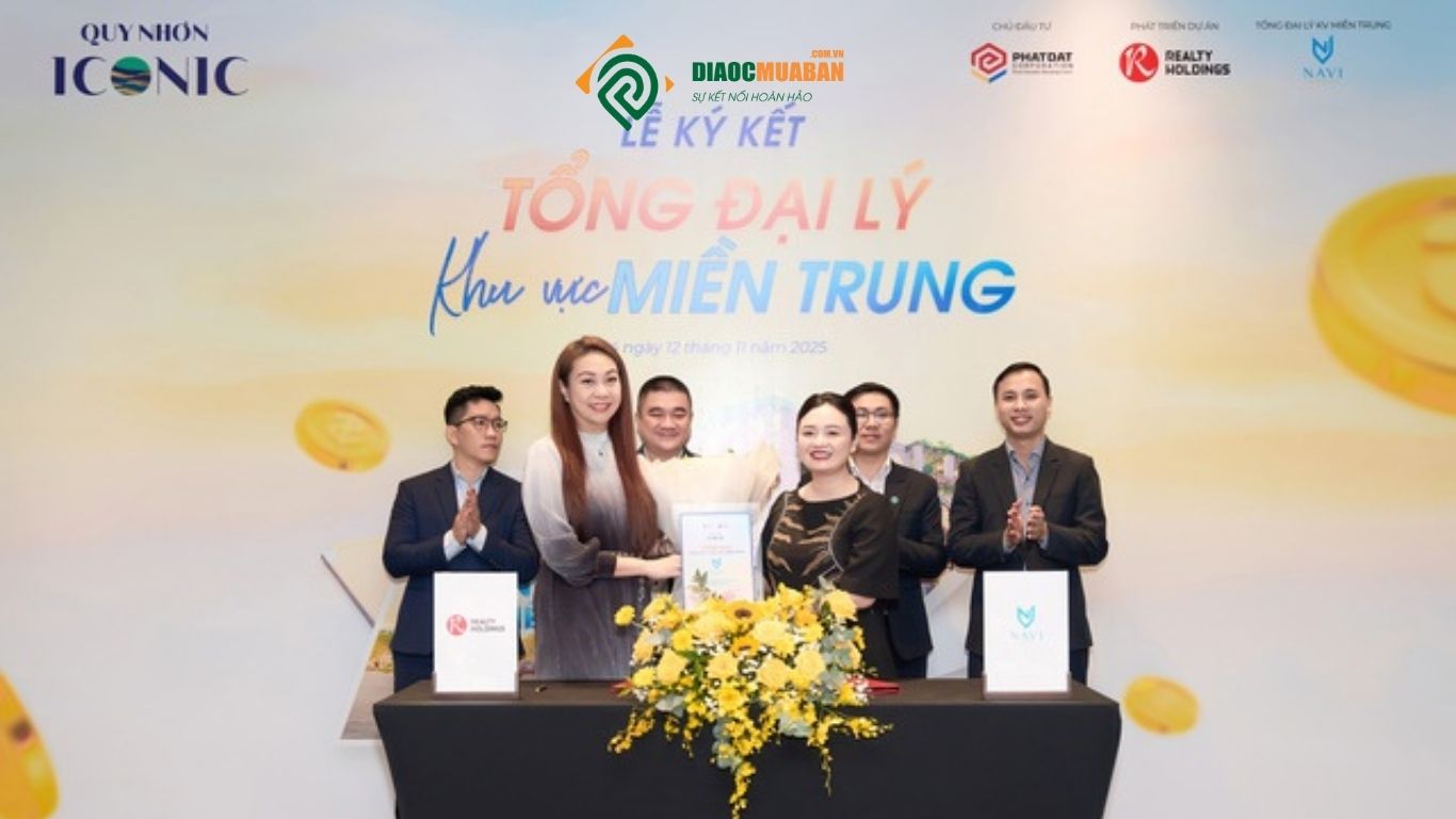 Lễ ký kết tổng đại lý khu vực Miền Trung cho dự án Quy Nhơn Iconic ngày 12/11/2025